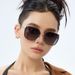 New Fashion Nylon Cut Edge Sunglasses Women's High End Sun Protection Sunglasses Women's Fashion Glasses_viptrois.com