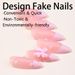 Wearable Pink French Pearl Bow Sweet Pure Desire Nail Art Nail Tips Wearable False Nails_viptrois.com