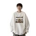 Huamian Crew Neck Men Camping Tent Printed Student Casual Hoodless Sweatshirt Jacket Teenager_viptrois.com