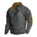 Pure Pure 2023 Cross-Border Hot-Selling Spring And Autumn European Size Men's Outdoor Casual Embroidered Color-Block Stand Collar_viptrois.com