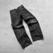 Men's Clothing Men's Retro High Street Leopard Print Wide Leg Jeans Loose Straight Casual Trousers Trendy Brand Street Design_viptrois.com