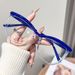 Trendy Cat Eye Frame Irregular Anti-Blue Light New Style No-Makeup Versatile Fashionable Non-Prescription Glasses_viptrois.com