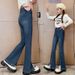 CS 04 Pearl Slit Flared Pants New Children's Miscellaneous European And American Jeans_viptrois.com