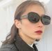 Curved Screen Sunglasses Show The Queen's High End Sense Of Square Round Face Anti Ultraviolet 9053 Sunglasses_viptrois.com