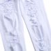 2025 Men's White Jeans Fashion Hip Hop Ripped Thin Men's Denim Pants Slim Fit Stretch Distressed Zip Men's Jean Pants High Quality_viptrois.com