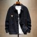 Large Size Men's Pure Cotton Denim Jacket Men's Trendy Brand Fattened Plus Size Tooling Denim Jacket Men's Clothing_viptrois.com
