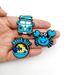 Cute Blue Series Shoes Flower Shoe Buckle Soft Glue DIY Personality Cartoon_viptrois.com