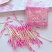 Hislaves 100Pcs Double Head Disposable Makeup Cotton Swab Cosmetics Cleaning Remover_viptrois.com