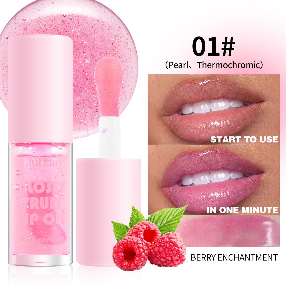 20 Colors Of Fruit Lip Gloss Moisturizing Temperature Changing Pearlescent Large Brush Head Liquid Lip Long Lasting Lip Glaze_viptrois.com