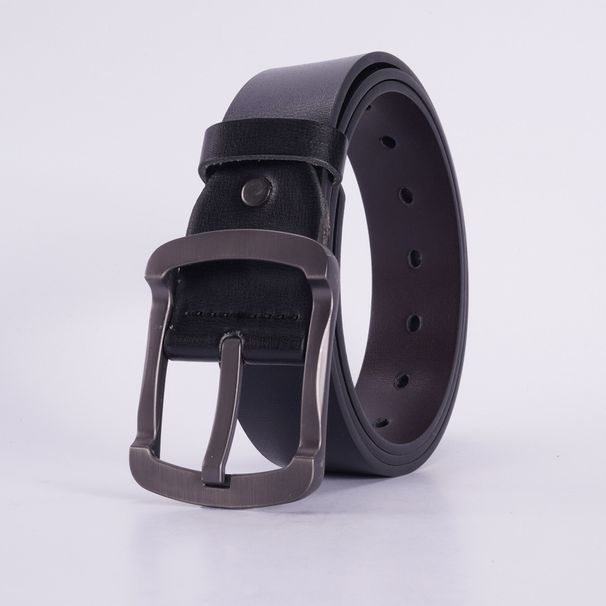 Men's Belt Pin Buckle Belt Men's New Korean Version Youth Casual Jeans Belt Versatile Automatic Buckle Trendy PU_viptrois.com