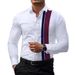 Men's Shirt 2025 Four Sided Stretch Thin Color Matching Business Daily Casual Shirt Men's Long Sleeve_viptrois.com