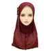 Women's Hijab hot selling solid color bow tassel mesh soft brim ladies chiffon headscarf scarf scarf_viptrois.com