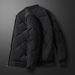 2024 Autumn Winter New Fashion Trend Men's Baseball Collar Plaid Diamond Pattern Cotton Jacket_viptrois.com