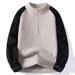 Pure Cross-Border Foreig Trade Kitted Witer Turtleeck Imitatio Velvet Mik Quality Half Zipper Sweater For_viptrois.com