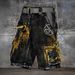 Men's Clothing Summer Fashion Personalized 3D Printed Shorts Loose Casual Street Style Work Shorts Men_viptrois.com