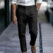 Men's Clothing Youth Linen Solid Color Slant Pocket Daily Outdoor Breathable Casual Pants_viptrois.com