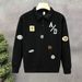Men's Clothing High end button polo shirt sweatshirt men's spring and autumn style trendy brand lapel new casual loose jacket top clothes_viptrois.com