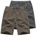 Men’s Clothing Summer Sports Shorts Men's Thin Casual Pants Men's Five Point Pants Loose Beach Pants Workwear Breeches 5 Point Mid Length Pants_viptrois.com