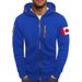 Autumn And Winter Large Size Men's Jacket Casual Jacket Sports Fitness Arm Zipper Hooded Cardigan Sweater Men_viptrois.com