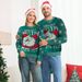 Christmas Family Matching Sweaters – Peacock Green Fair Isle Knit (Cozy Couple & Kids Holiday Pullover)_viptrois.com