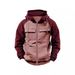 Trend Cross-Border Spring Autumn New Men's Hooded Solid Color European And American Youth Sports Multi-Pocket Patchwork_viptrois.com