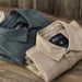 Men's Clothing Workwear Long Sleeved Shirt Men's Retro Loose Cotton Denim Cardigan Casual Simple Thin Jacket_viptrois.com