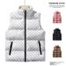 New Cotton Vest, Men's Sleeveless Vest, Thickened, Warm, Simple, Fashionable, Versatile, Casual Vest Jacket_viptrois.com