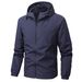 Men's Lightweight Hooded Jacket – Water-Resistant Workwear Style, Zip-Up Utility Pockets (Army Green/Black/Navy, M-5XL, Spring & Fall Casual Wear)_viptrois.com
