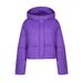 Men's Clothing Foreign Trade 2025 Korean Version Short Stand Collar Small Down Cotton Jacket Female Simple Loose Version Zipper Puffer Jacket_viptrois.com