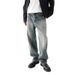 Men's Clothin Washed Retro Straight Leg Jeans Autumn High Street Loose Trousers Wide Leg Vintage Washed Denim Pants For Cleanfit Style_viptrois.com