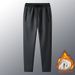 Lamb Fleece Sports Men's Thickened Fleece Hooded Casual Fleece Sweatshirt Sweatpants Set_viptrois.com