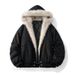 Autumn And Winter Fur Collar Padded Jacket Thickened Couple Hooded Padded Jacket_viptrois.com