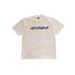 Heavyweight Pure Cotton Oversized T-Shirt Short Sleeved Blue Floral Print Couple Men And Women Top_viptrois.com