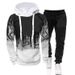 Men's Clothing New Men's Hooded Ink Printed Sweatshirt Long Sleeve Fleece Hooded Sports Sweatshirt Suit T 1925_viptrois.com