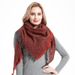 Autumn And Winter New Pure Polyester Square Triangle Scarf Women's Shawl_viptrois.com