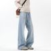 American Retro Washed Distressed Jeans For Men, Trendy New Style, Vibe High Street, Slimming, Slightly Flared_viptrois.com