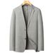 Men's Clothing Men's casual suit spring and autumn linen light luxury business single western middle aged and young single breasted trendy suit jacket_viptrois.com