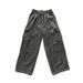 Men's Clothing Overalls Men's Autumn Straight Loose Wide Leg Casual Trousers Drawstring Pants_viptrois.com