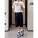 Men's Clothing Cleanfit Wide Leg Suit Shorts Men's Summer Drape High End Pants Straight Loose Five Or Six Points Breeches_viptrois.com