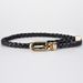 Fashion Women's Knotted Decorative Woven Belt, Candy-colored Small Belt, Simple Personalized Clip Buckle Belt Wholesale_viptrois.com