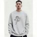 2026 American Retro Running Horse Pattern Print Trendy Top, Spring And Autumn Thick Heavyweight Crew Neck Sweatshirt For Men_viptrois.com