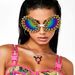Cross Border Rivet Alien Sunglasses Festival Party Funny Punk Sunglasses European And American Trend Spike Chain Sunglasses_viptrois.com