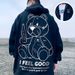 Loom National Trend European American High Street Oversize Loose Hooded Sweatshirt For Men Spring And Autumn Thin Cardigan_viptrois.com