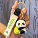 Bag Pendant Cartoon Bamboo Panda Keychain Pendant, Cute Little Panda Doll, Student Schoolbag Pendant, Creative Gift_viptrois.com