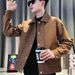 Autumn New Style Turn-Down Collar Men's High-End Trendy Versatile Jacket Fashion Casual Youth Simple Top Trend_viptrois.com