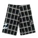 Men's Quick-Drying Loose Large Size Beach Pants Seaside Vacation Grid Five-Point Shorts_viptrois.com