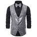 2024 Men's Stage Performance Dress Small Sequin Male Studio Host Singer Master Vest_viptrois.com