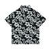 Beach Vacation Leisure Print Cuban Collar Tropical Style Flower Short Sleeved Ice Silk Quick Drying Shirt Trendy Brand 06C_viptrois.com