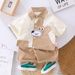 Boys' Dress 2025 New Baby Style Korean Cartoon Clothes Children's Summer Shirt Two Piece Set_viptrois.com