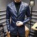 Men's Clothing Leather Suit Autumn New Casual Jacket Style Slim Lapel Leather Suit Leather Jacket Men's_viptrois.com